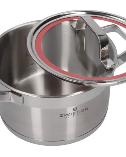 ZWIEGER KLASSIKER puodų rinkinys, 11 dalių, nerūdijantis plienas INOX, tinka dujinėms ir indukcinėms viryklėms