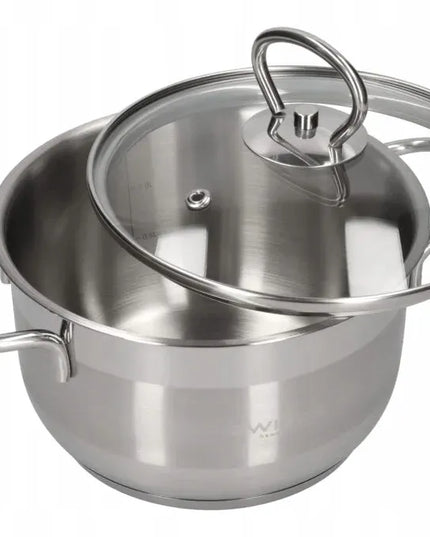 ZWIEGER LOVRO puodų rinkinys, 8 dalys, indukcija, dujos, nerūdijantis plienas, Inox