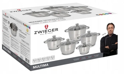 Zwieger Multima puodų rinkinys 10 dalių, nerūdijantis plienas