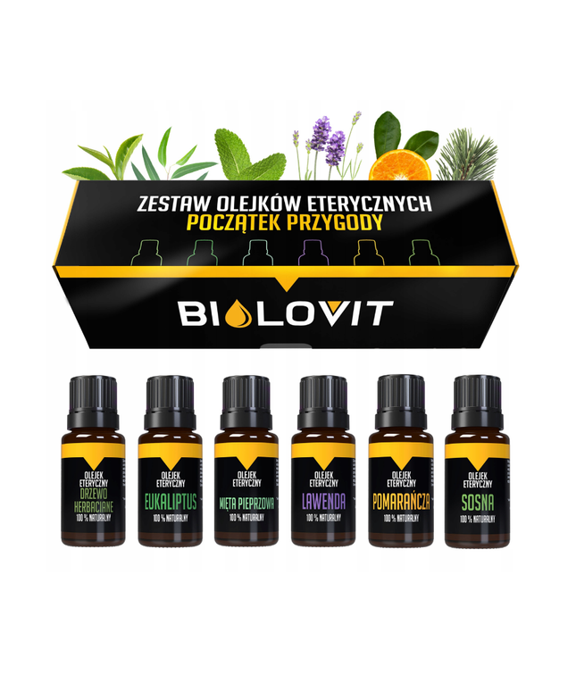 Eterinių aliejų rinkinys 6 vnt. 100% natūralūs