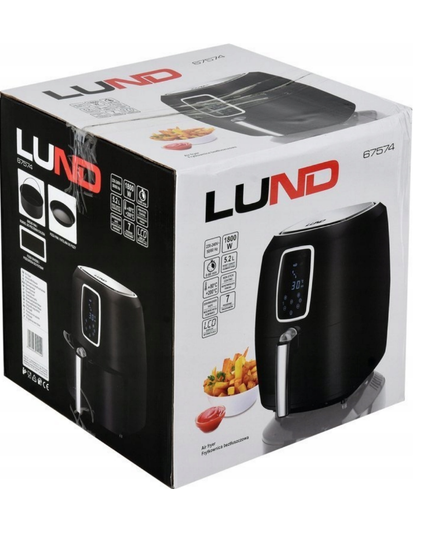 Karšto oro gruzdintuvė Lund 1800 W 5.2L