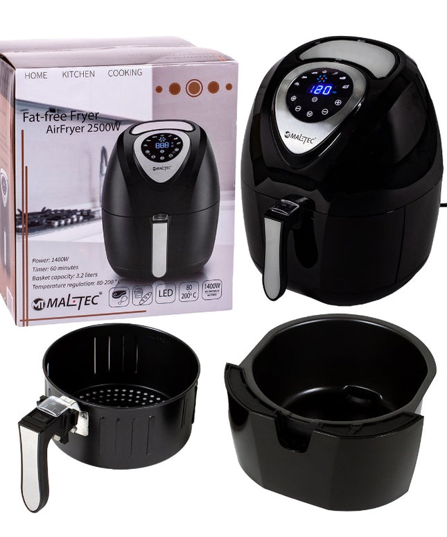 Karšto oro gruzdintuvė MalTec 4.3L 1400W