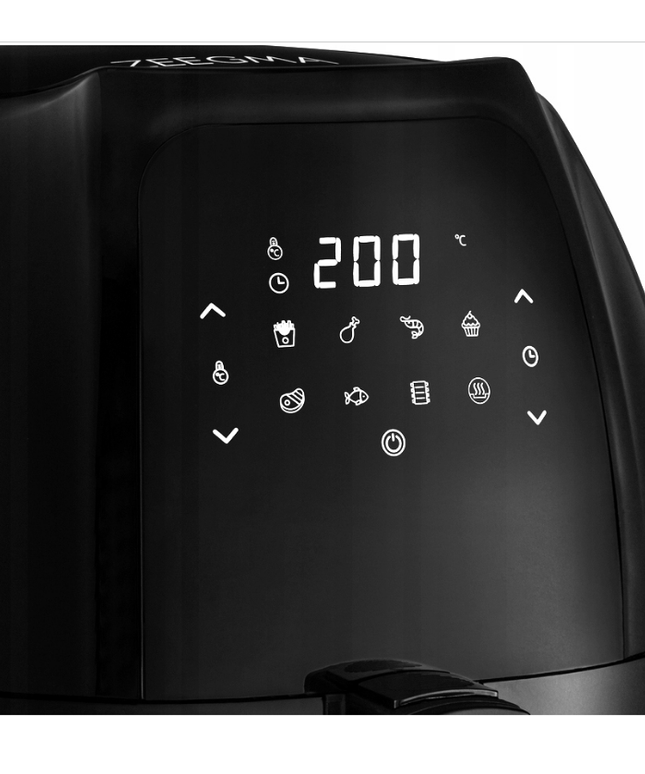 Karšto oro gruzdintuvė Zeegma Knapper Grand Black 7,7L 1800W su 8 programomis