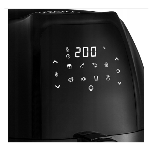 Karšto oro gruzdintuvė Zeegma Knapper Grand Black 7,7L 1800W su 8 programomis