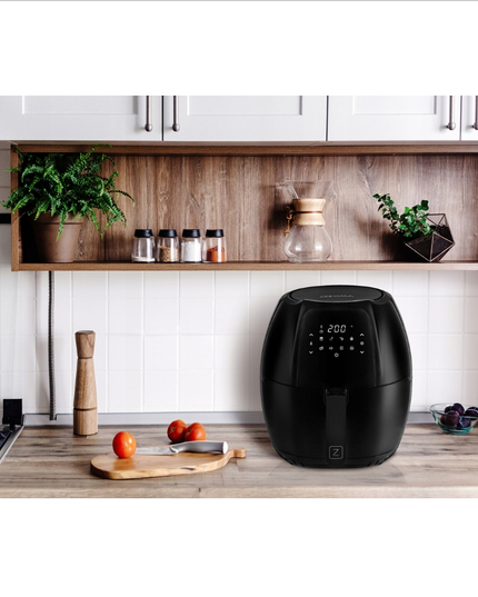 Karšto oro gruzdintuvė Zeegma Knapper Grand Black 7,7L 1800W su 8 programomis