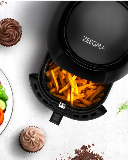 Karšto oro gruzdintuvė Zeegma Knapper Grand Black 7,7L 1800W su 8 programomis