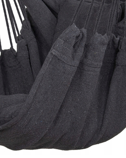 Pakabinamas sėdimas braziliškas hamakas NR.2 - Juodas