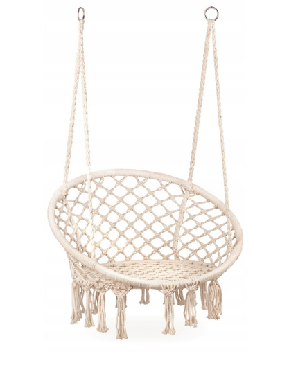 Pakabinamas sėdimas braziliškas hamakas  - Smėlio spalvos