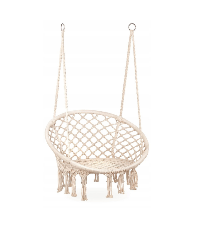 Pakabinamas sėdimas braziliškas hamakas  - Smėlio spalvos