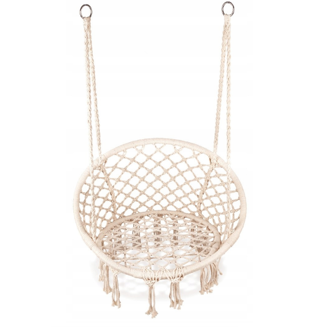 Pakabinamas sėdimas braziliškas hamakas  - Smėlio spalvos