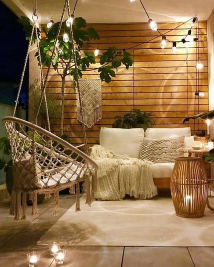 Pakabinamas sėdimas braziliškas hamakas  - Smėlio spalvos