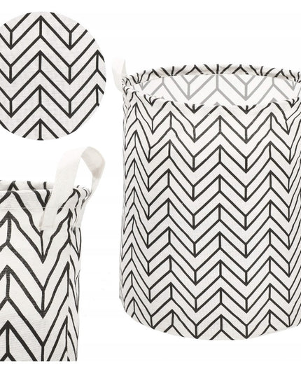 Skalbinių, žaislų krepšys su raštais, 55L