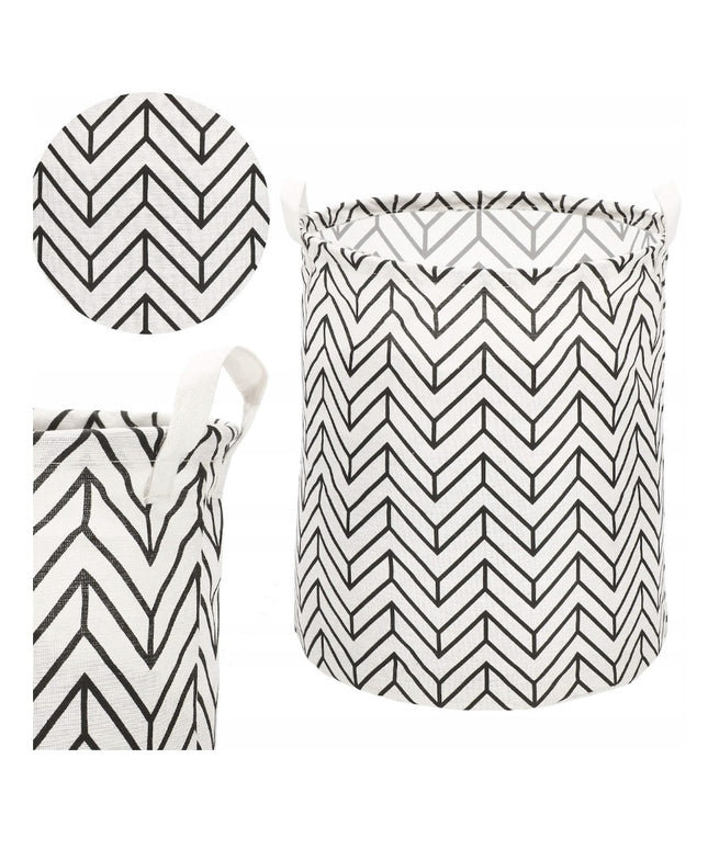 Skalbinių, žaislų krepšys su raštais, 55L