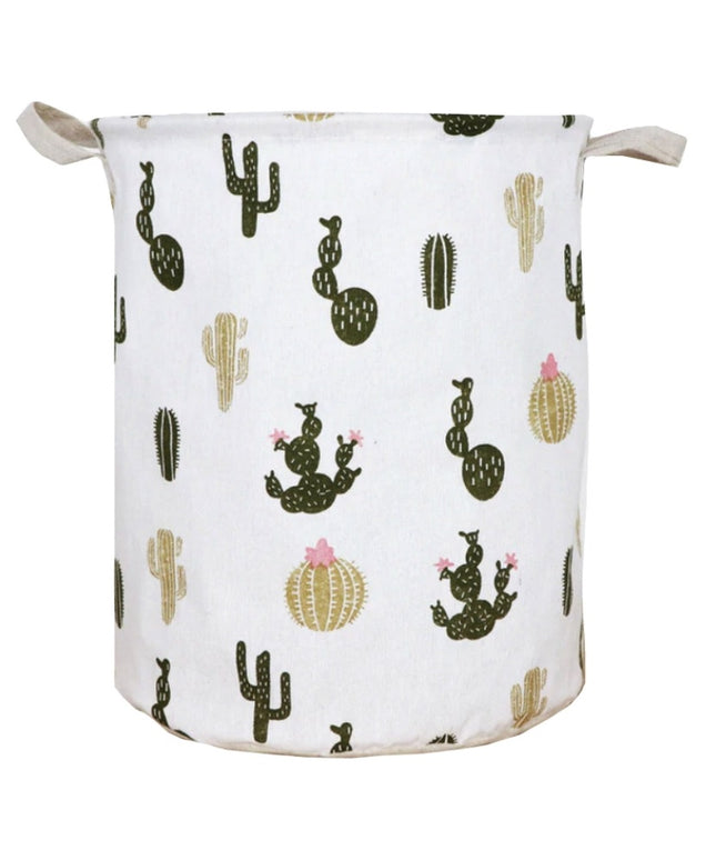 Skalbinių, žaislų krepšys su kaktusais 40L