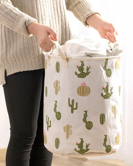Skalbinių, žaislų krepšys su kaktusais 40L