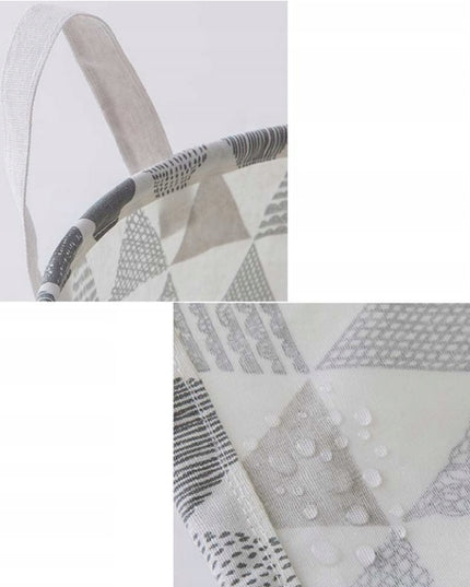 Skalbinių, žaislų krepšys, baltai - pilkas 40L