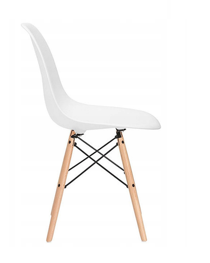 Moderni kėdė svetainei, virtuvei, BALTA, 1vnt.
