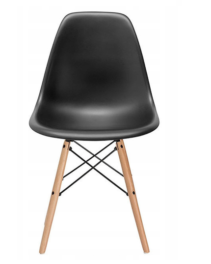 Virtuvės, svetainės kėdės, komplektas JUODOS, 4vnt.