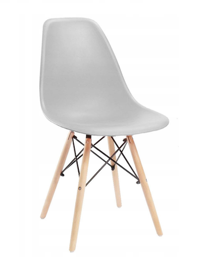 Moderni kėdė svetainei, virtuvei, PILKA, 1vnt.