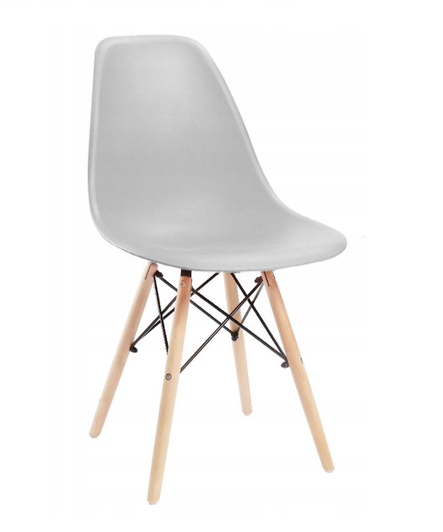 4x Kėdžių komplektas svetainei, virtuvei, PILKOS, 4vnt.