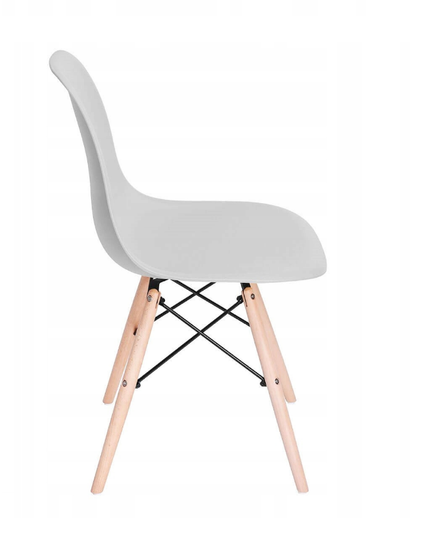 Moderni kėdė svetainei, virtuvei, PILKA, 1vnt.