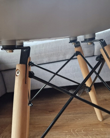 Moderni kėdė svetainei, virtuvei, PILKA, 1vnt.