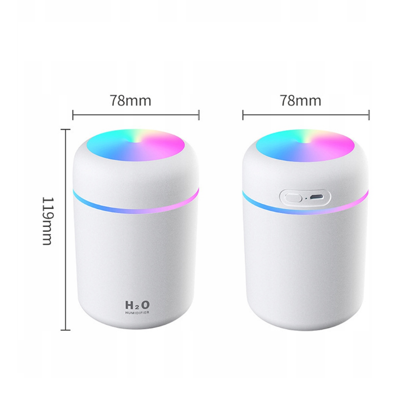 Difuzorius, oro drėkintuvas, šviečiantis