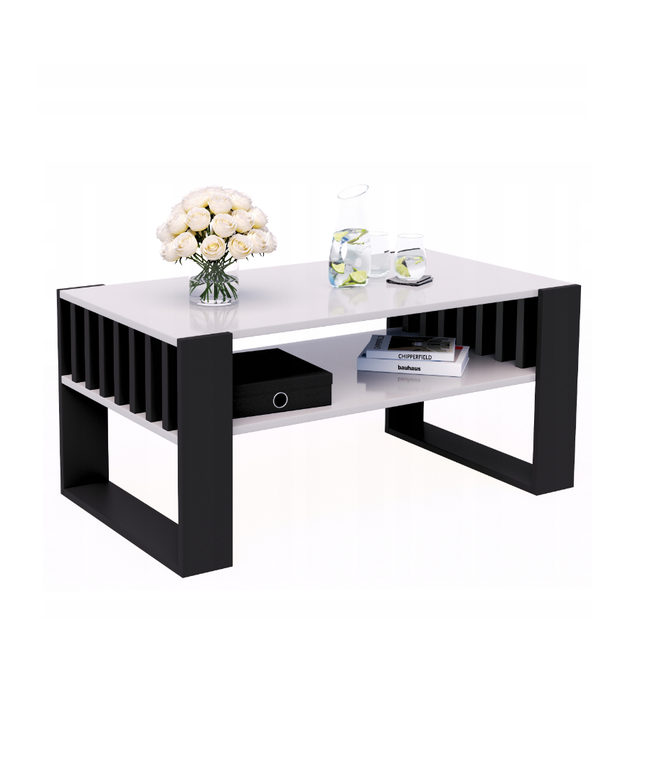 Kavos staliukas 90x50x45cm. - Baltas