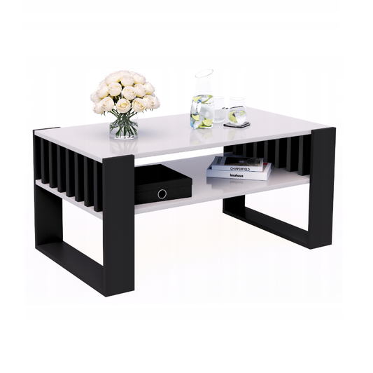 Kavos staliukas 90x50x45cm. - Baltas