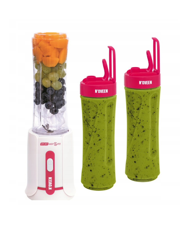 Blenderis Sport Mix & Fit SB220 Amarant 300W su 2 buteliukais 600ml