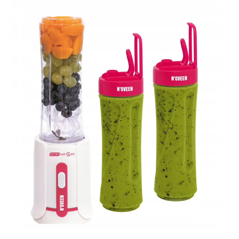 Blenderis Sport Mix & Fit SB220 Amarant 300W su 2 buteliukais 600ml