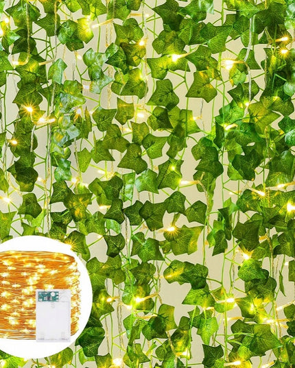 Dirbtinio vijoklio girlianda su LED lemputėmis 25M