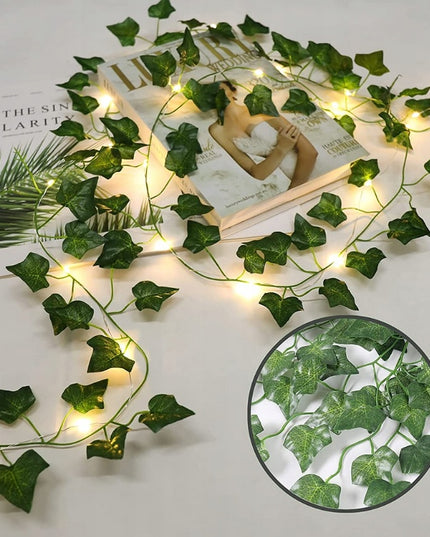 Dirbtinio vijoklio girlianda su LED lemputėmis 25M