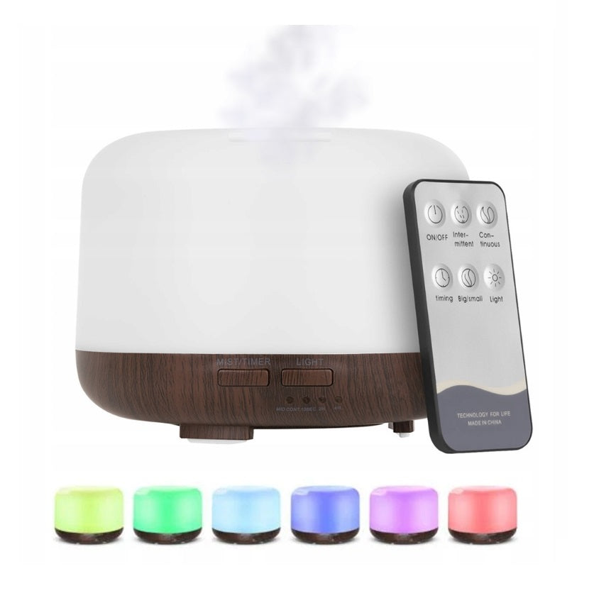 Oro drėkintuvas, difuzorius, šviečiantis