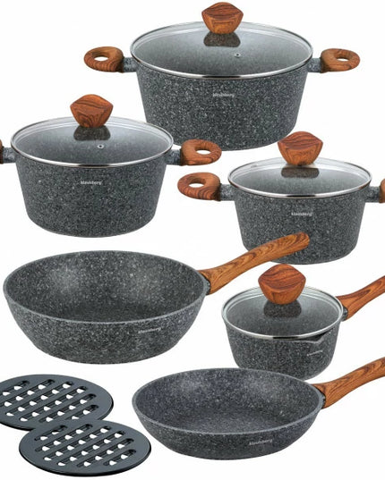 Puodų ir keptuvių komplektas, rinkinys Klausberg 6 vnt.