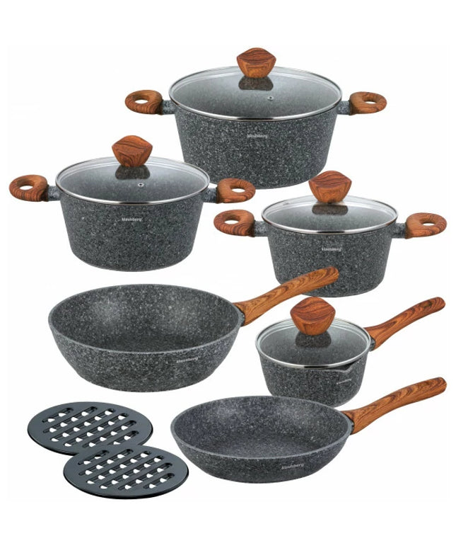 Puodų ir keptuvių komplektas, rinkinys Klausberg 6 vnt.