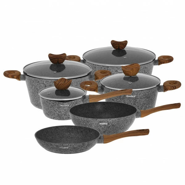 Puodų ir keptuvių komplektas, rinkinys Klausberg 6 vnt.