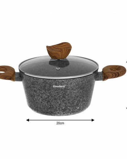 Puodų ir keptuvių komplektas, rinkinys Klausberg 6 vnt.